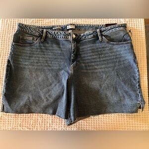 Ava & Viv Jorts Shorts Women Bermuda Cut Off High Rise Relaxed Fit Size 26